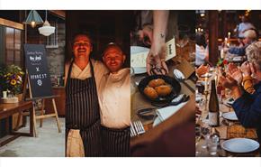 Jonathan Woolway dinner at fforest farm